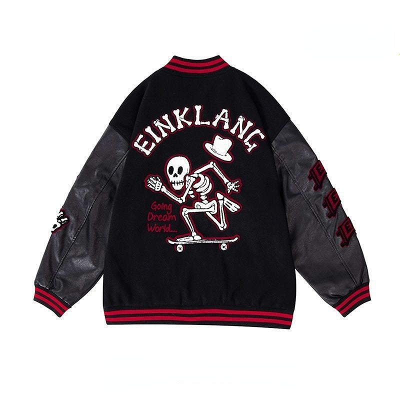 'Skeleton' Varsity Jacket