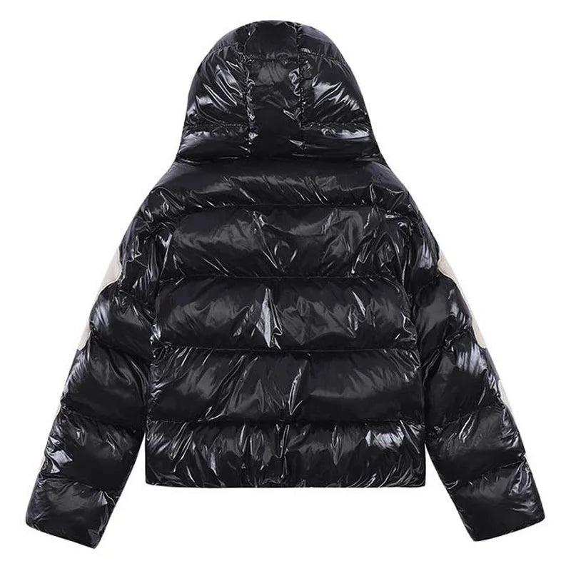 'Skeleton' Shiny Puffer Jacket