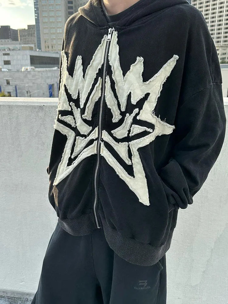 'Star' Zip-up Hoodie