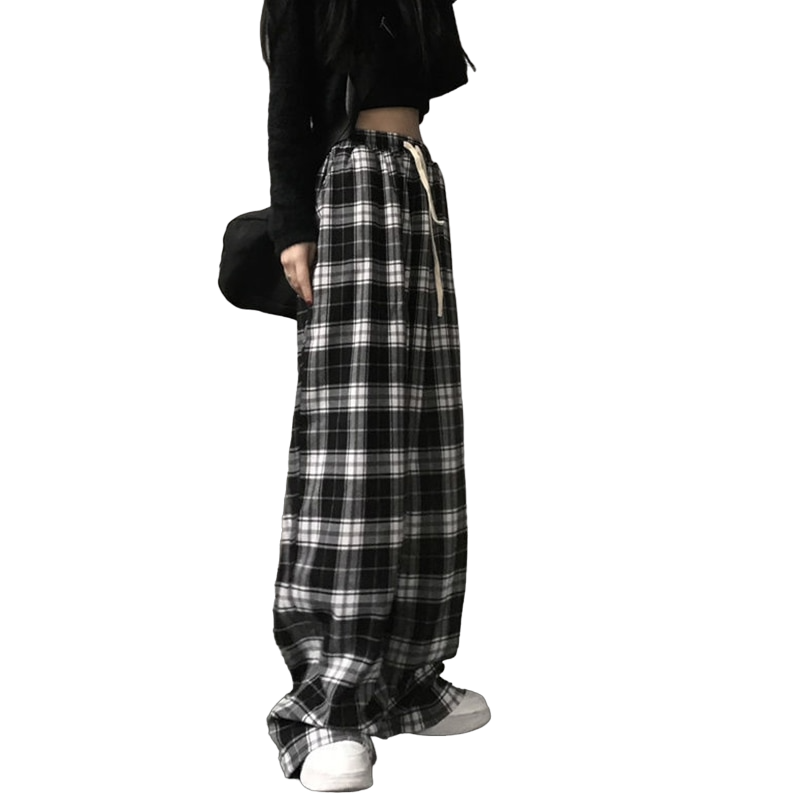 'Black & White' Curtain Pants