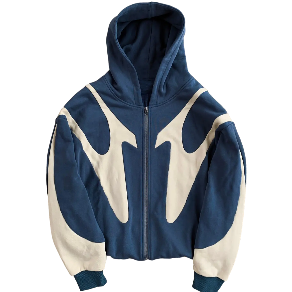 'Wave' Zip-up Hoodie