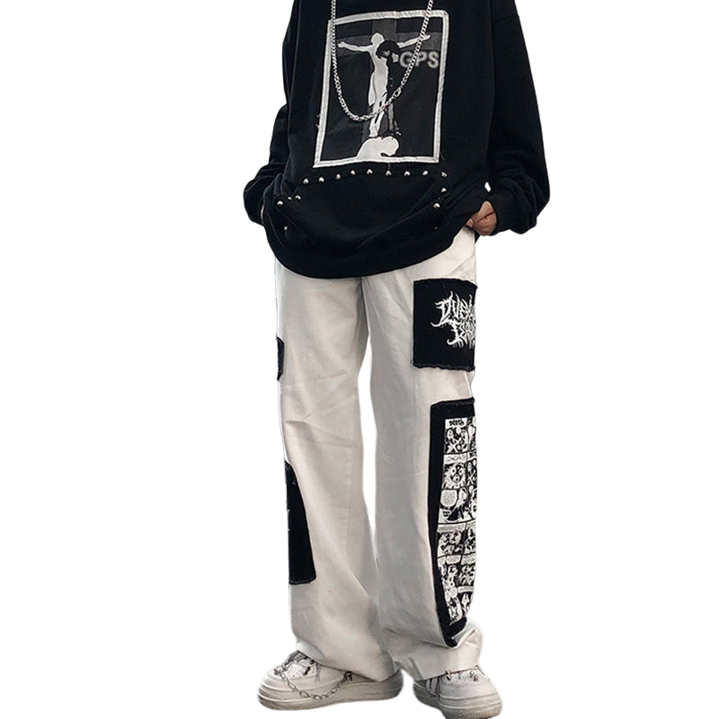 'Balck & White' Cargo Pants