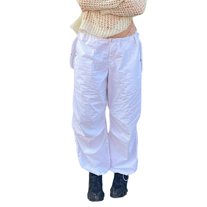 'Solid' Parachute Pants