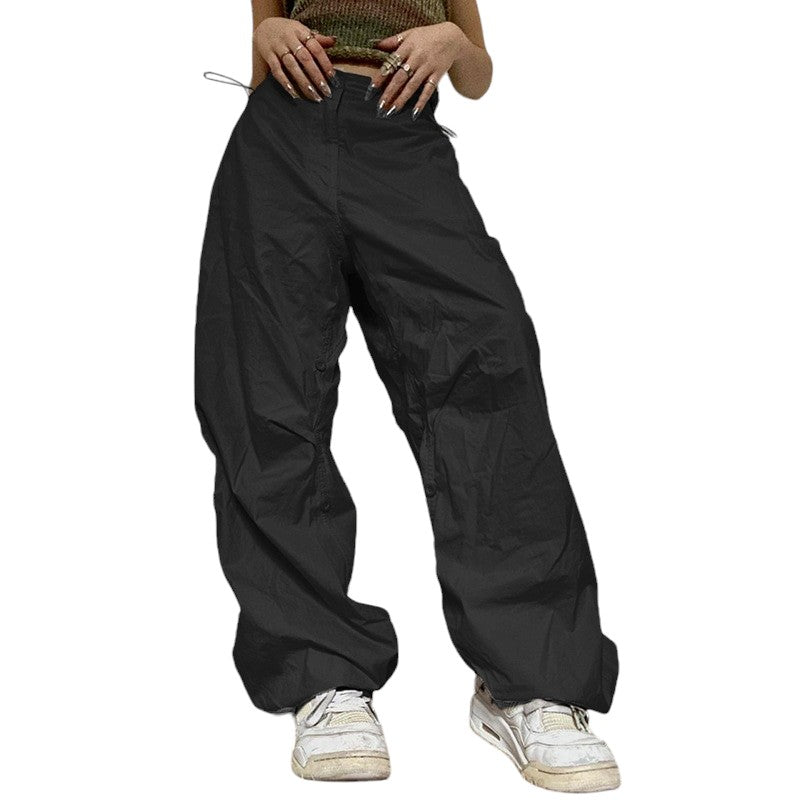 'Solid' Parachute Pants