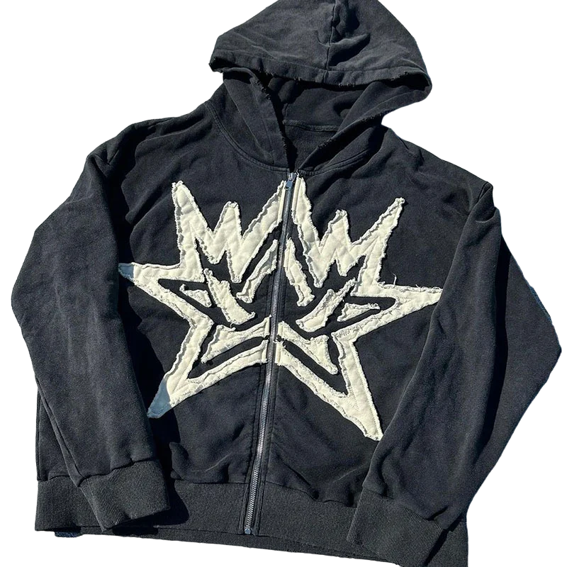 'Star' Zip-up Hoodie