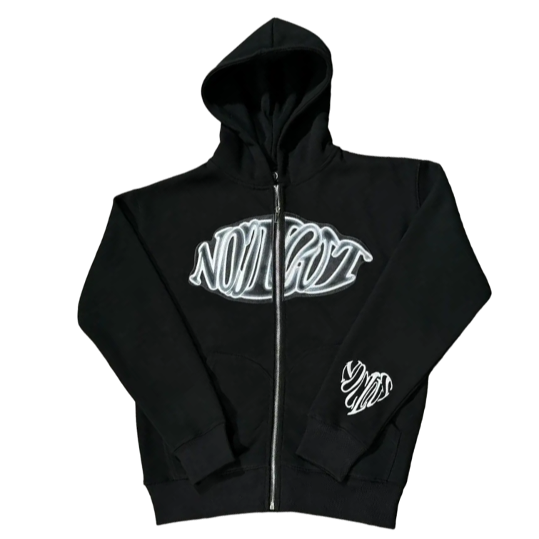 'Nine' Zip-up Hoodie